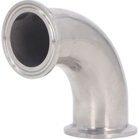 Raccord coudé sanitaire 90° en acier inoxydable, étanchéité parfaite, anticorrosion, pour tuyauterie industrielle, diamètre 32 mm (1/5)