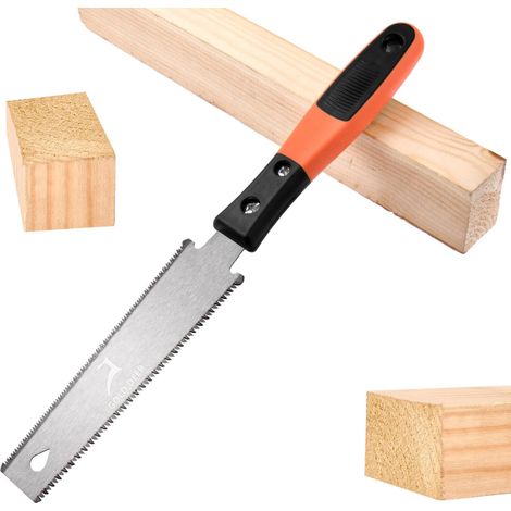 Scie à tirer japonaise pour le travail du bois SK5 - Lame flexible à double bord TPI 17/11 - Pour travaux manuels, loisirs créatifs, bricolage - Poignée souple (1/4)