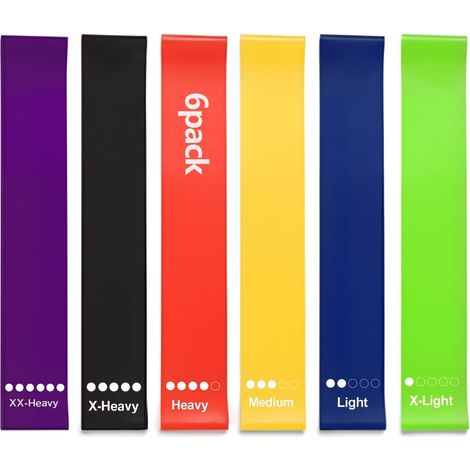Resistance Band - 6 Levels - For Muscle Building, Home Fitness, Sports Recovery (1/4)