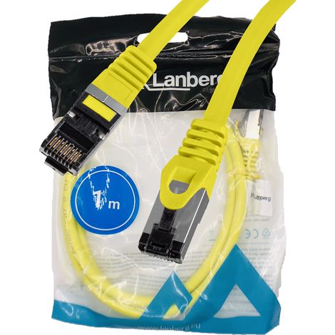 LAN-Internetkabel RJ45 Patchkabel Cat.8.1 SFTP gelb 1 m (1/5)