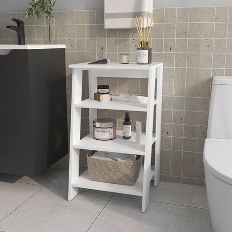 McNeal scaffale bagno da terra con vano a giorno