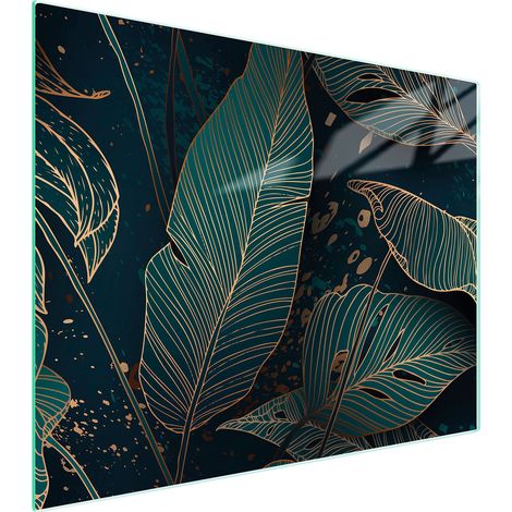 Planche à découper en verre 52x40 feuilles (1/5)