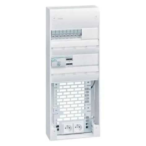 Hager VDI-Schaltkasten 2 Reihen 26 Module weiß Grade 3TV