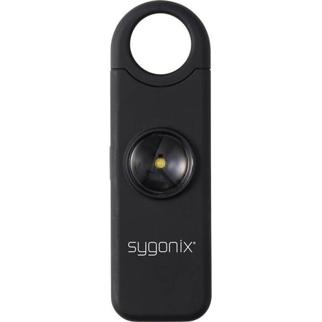Sygonix Alarme de poche noir avec LED 130 dB SY-7187884 (1/4)