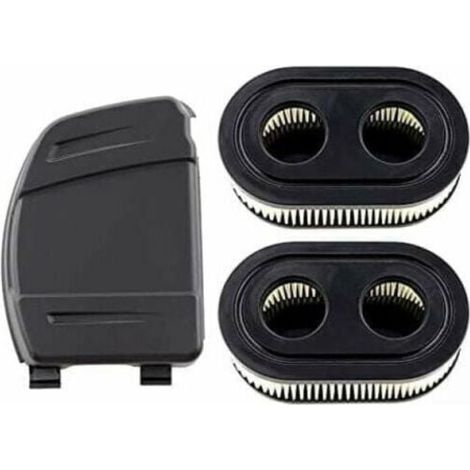 Filtro de aire YMYNY de 2 paquetes con cubierta para motores Briggs & Stratton 550E, 575EX, 575IS, 625EXI, 650EXI, 675EXI, 675IS, reemplaza 594106, 798339, 798452, 593260. (1/4)