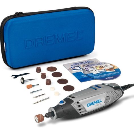 DREMEL 3000 130W Con 15 Accesorios + Estuche Con Cremallera - F013 3000 JA