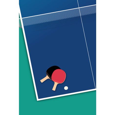 Tableau sur toile ping pong 30x45 cm - Impression sur Toile Murale Décorative - Image imprimée en HD sur Toile - Toile sur Châssis en Bois FSC - Fabriqué en France (1/5)