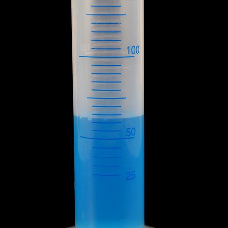 Éprouvette graduée en verre 250ml, cylindre de mesure en plastique transparent, outil de laboratoire précis, récipient doseur pour liquides, équipement scientifique. (1/5)