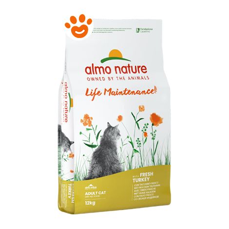 Almo Nature Cat Life Maintenance con Tacchino Fresco - Almo Nature Cat Life Maintenance con Tacchino Fresco - Sacco Da 12 Kg