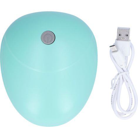 Mini peigne masseur électrique rechargeable pour cuir chevelu, vibromasseur crânien vert, gratte-tête portable (1/5)