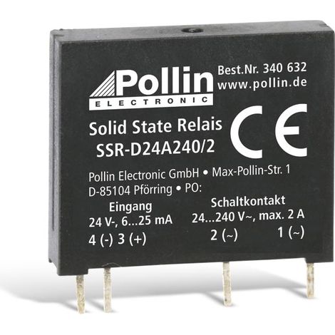 Solid State Relais SSR-D24A240/2, 24 V-, 2 A/240 V
