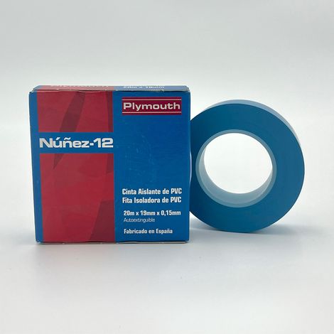 Blaues PVC-Isolierband mit hoher Klebkraft 20 m x 19 mm x 0,15 mm