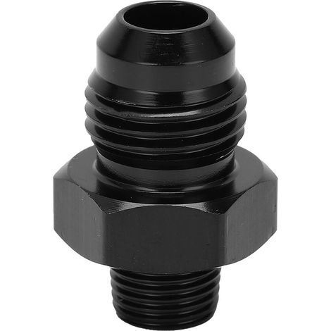 Adaptateur Droit, Raccord de Conduite de Carburant Droit 6AN à 1/8NPT 6061-T6 Connecteur Adaptateur en Aluminium Noir Accessoires de Voiture (1/5)