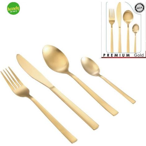 Set Posate Kasaviva Premium Gold 24pz