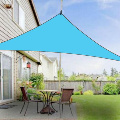 Voile D'Ombre Triangulaire - Tissu Oxford 280 G/M² - 3 M X 3 M X 3 M - Pour Terrasse Jardin Pergola - 1 Pièce (1/5)