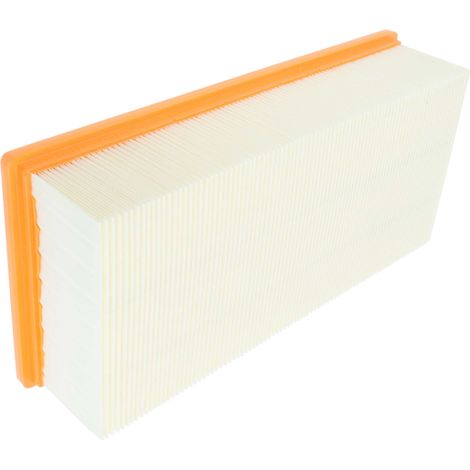 vhbw Filtro plisado plano compatible con Kärcher IVC 60/30 Ap aspiradora industrial, aspiradora seco y húmedo - Elemento filtrante