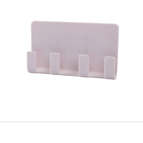 Support de montage mural boîte de rangement rose clair crochet de télécommande crochet de stockage de charge pour accrocher des écouteurs, des câbles, des montres et un bandeau 1 pièce (1/5)