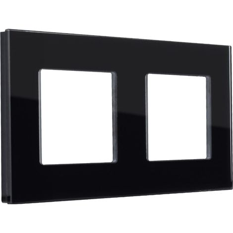 Cornice Vetro 2 Moduli Modern Nero