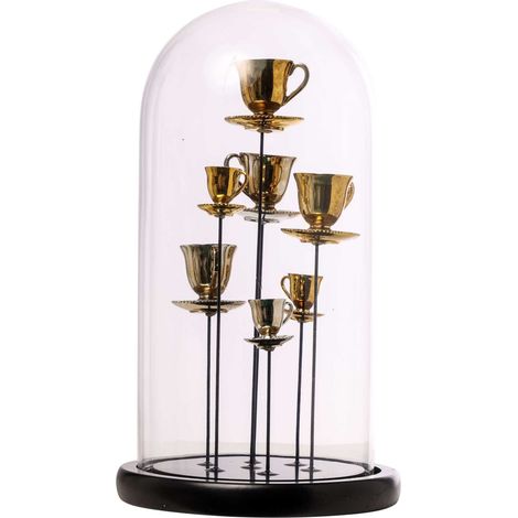ARPIMEX Campana Vetro con Tazzine 17,5 x 32 Cm