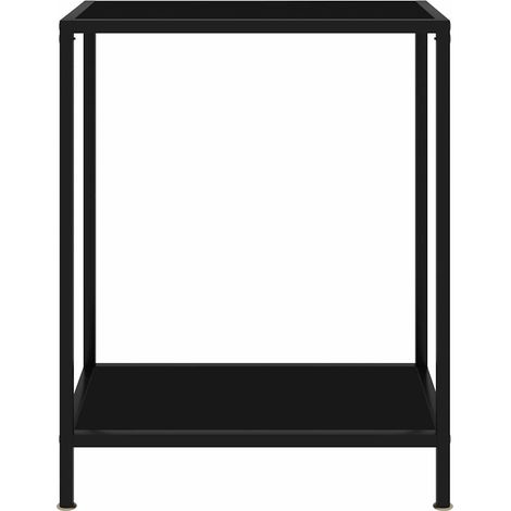 Maison Exclusive - Table console Noir 60x35x75 cm Verre trempé (1/5)