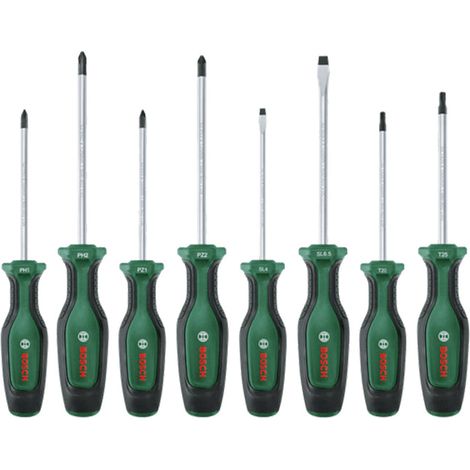 BOSCH 1600A02BX8 Juego mixto de destornilladores de 8 piezas
