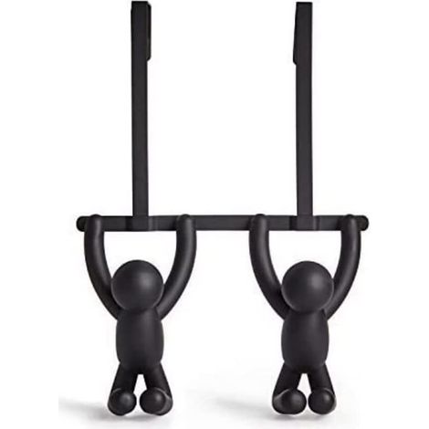 Umbra Buddy Gancio doppio per porta, Abs, Nero