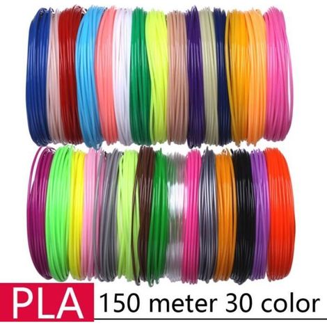 150 mètres 30 couleurs - 3D Filament En Plastique pour 3D Stylo D\'impression Fils Fil 1.75mm Consommables 3 D (1/4)