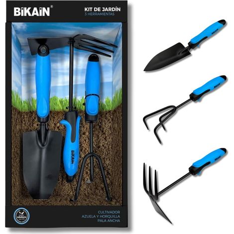 Kit pour Potager avec Pelle, Fourchette et Cultivateur - KIT2