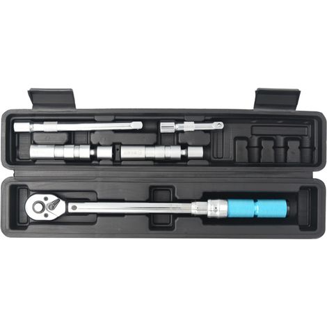 Kit de 5 clés à cliquet à embout de 3/8 pouces avec mallette de rangementclés à cliquet réglables de 5 à 60 N·mjeu de clés à bougies à démontage rapide (1/5)