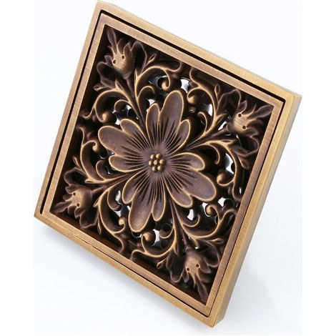 Desagüe de latón para baño, desagüe desodorizante reforzado para aguas profundas, desagüe de baño, estilo retro y elegante - Tipo B (1/5)