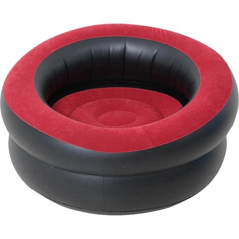 Inflatable Gaming Chair avec Soft Flocked Surface et Ergonomic Hip Curve pour Indoor Outdoor Use (1/5)