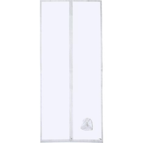 Joint de porte pour climatiseurs mobiles avec rallonge de tuyau cousue pour une performance de refroidissement optimale, une consommation d'énergie réduite, avec fermeture Éclair, 90x (1/5)