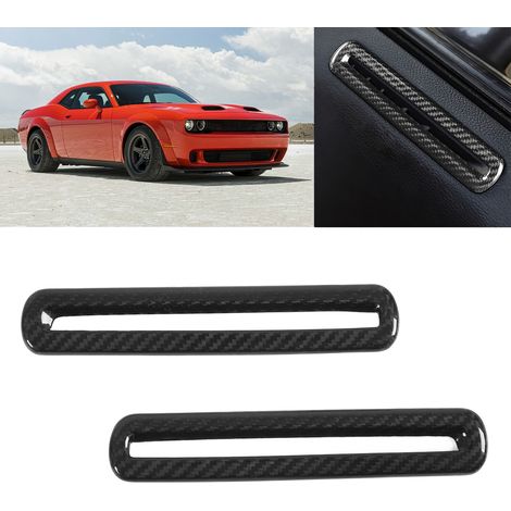 Cache-aérations de porte texturés en fibre de carbone pour Dodge Challenger 2015-2021 (une paire) (1/5)