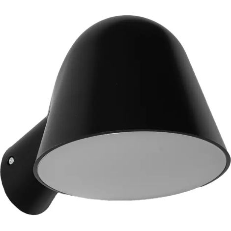 Applique murale moderne en ABS noir avec abat jour conique D14x20