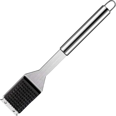 Brosse À Grill - Bristles Acier Inoxydable - Poignée Acier Inoxydable - Pour Grilles De Barbecue Extérieur - 1 Pièce (1/5)