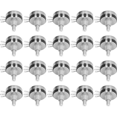 Kit de 20 pièces potentiomètres mono-tour WTH118-2W470K, assortiment résistances carbone pour électronique (1/5)