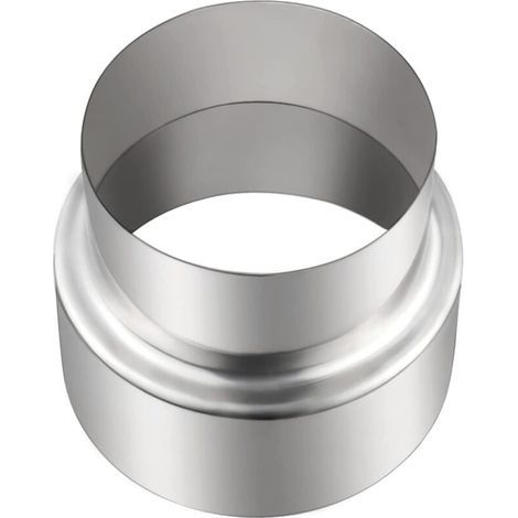 Roleader – Réducteur de tuyau de poêle en acier inoxydable 100 mm à 90 mm – Raccordement pour conduit de cheminée – Résistant à la chaleur et à la corrosion (1/5)