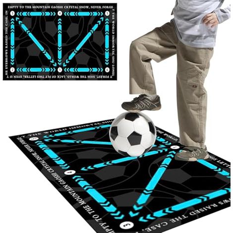 Colchoneta de entrenamiento de fútbol, colchoneta de entrenamiento antideslizante para una práctica silenciosa y segura, colchoneta de entrenamiento de fútbol para niños y adultos, colchoneta de entre