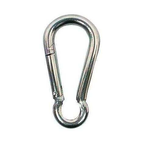 Mousqueton Inox pour câble de rupture L:70 Diam 7