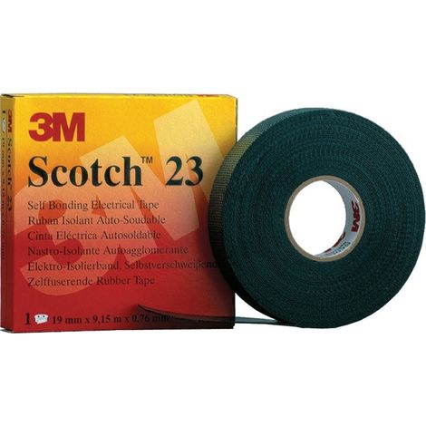 Cinta Eléctrica Autosoldable Scotch 23 19mm x 9.15m 3M 7000007286 Negro