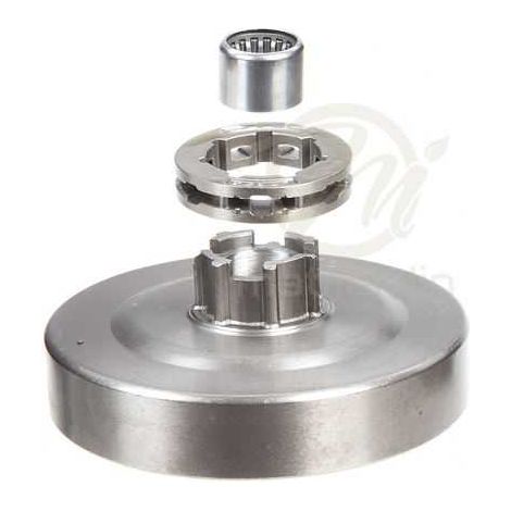 Pignon à bague pour tronçonneuse Husqvarna 3/8". 7 dents. Hauteur cloche 16,7 mm (1/4)