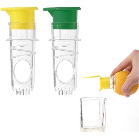 Juego de 2 exprimidores manuales de cítricos y 1 exprimidor pequeño de acero inoxidable para cítricos - Exprimidor manual de cítricos - Boquilla para limas Elephant - Exprimidor manual de cítricos - E