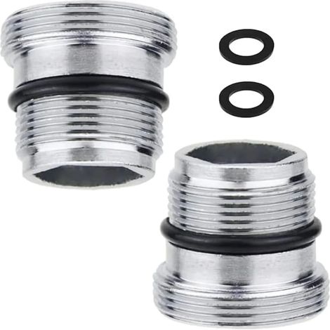 Adaptateur de robinet mâle M18,5 vers M22 - Connecteur fileté en laiton pour aérateur et filtre à eau (1/5)