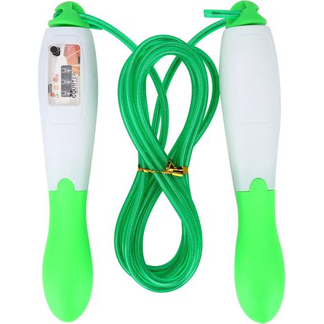 Corde À Sauter PVC Avec Compteur - Câble En Acier Réglable - Poignées ABS Rotation 360 - Pour Fitness Et Gymnastique - 1 Pièce (1/3)