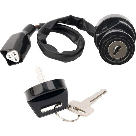 Clé de Contact de Serrure D'allumage, Clé de Contacteur D'allumage Accessoires moto 37110-38F19 Compatible avec Brute Force 650 KVF650 2005-2013/ Brute Force 750 KVF750 2005-2017 (1/5)