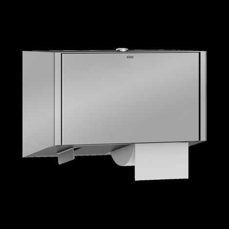 KWC Wc-großrollenhalter, EXOS, Edelstahl, 325x346x130 mm, Aufputz, Rolle 280 mm (1/2)