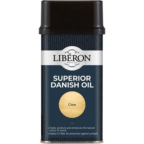Liberon Superior Danish Oil 250ml - High-Quality Wood Finish for Furniture and Interior Surfaces