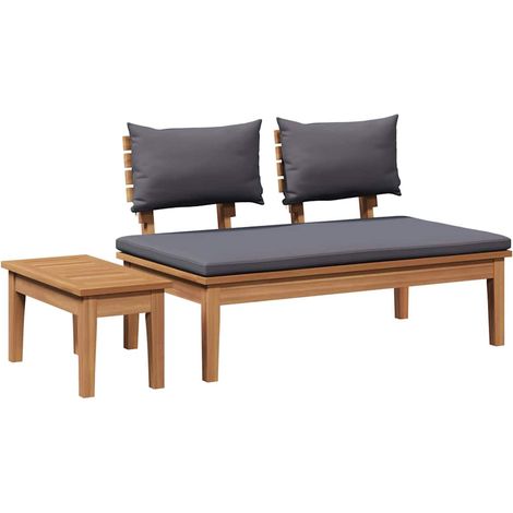 Banc de jardin,Banquette de jardin,Chaise 2 pcs Marron Teck massif CFW96873 (1/5)