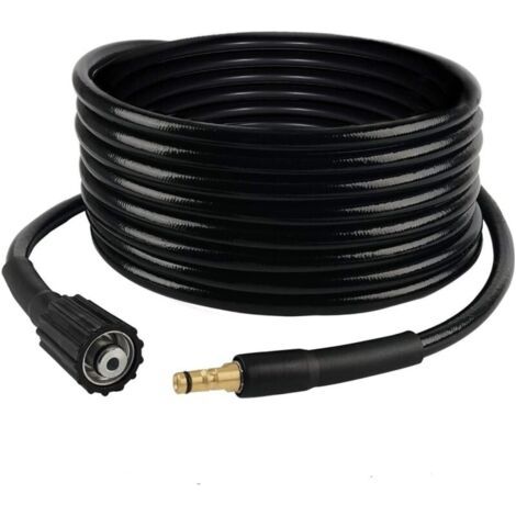 Tuyaux de remplacement pour nettoyeurs haute pression, pistolets à eau haute pression, tuyaux haute pression, accessoires pour nettoyeurs haute pression, filetage M22 - raccord rapide, connecteur à cl (1/5)