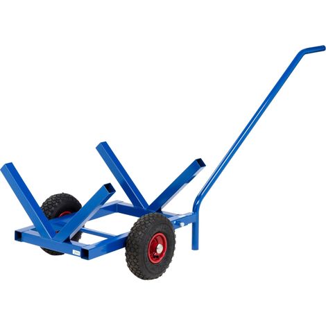 Kongamek Langgutwagen in blau 1600x600x750mm Gummibereifung mit 200kg Tragkraft